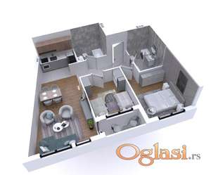 ** Troiposoban stan u izgradnji ** Cena sa PDV - om **